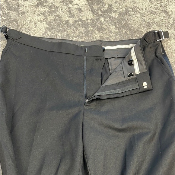 NWT Alton Lane Mercantile Black Dress Tuxedo Pants Wedding Formal Sz 34 - Picture 6 of 13